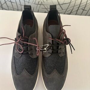 Ted Baker London Black and Gray Oxfords